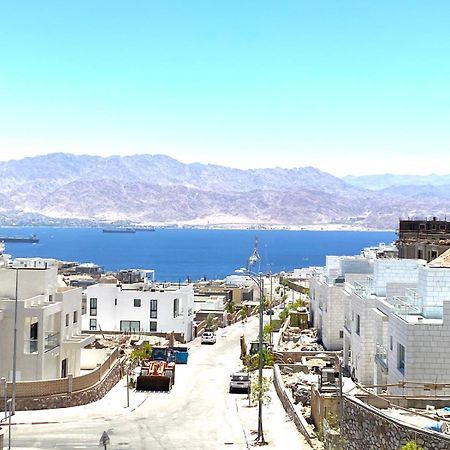 Apartamento Stunning Penthouse With Sea Views And Private Heated Pool Eilat Exterior foto