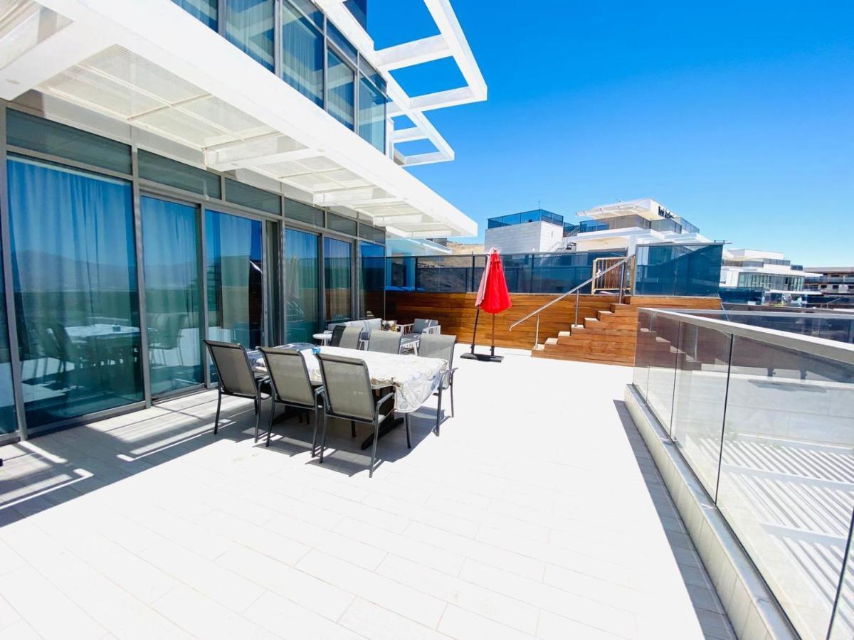 Apartamento Stunning Penthouse With Sea Views And Private Heated Pool Eilat Exterior foto