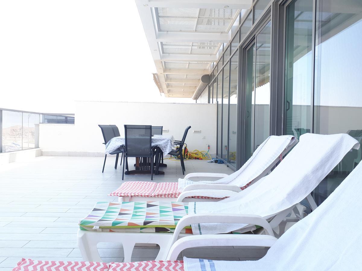 Apartamento Stunning Penthouse With Sea Views And Private Heated Pool Eilat Exterior foto
